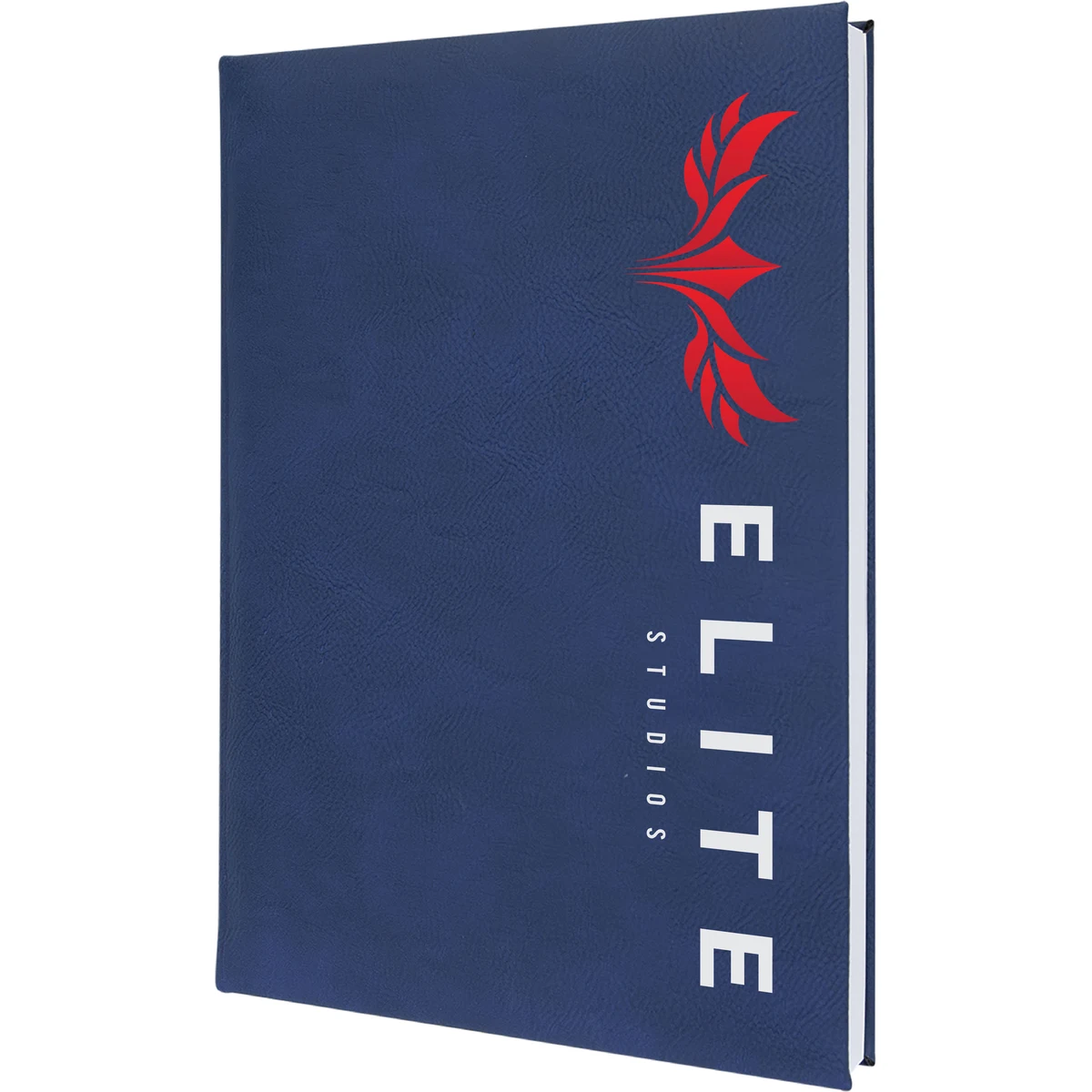 7" x 9" Blue/Silver Leatherette Journal 1