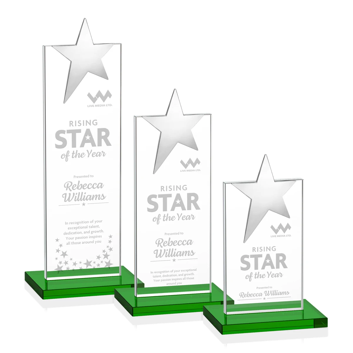 Bryanston Chrome Star Award - Green 1