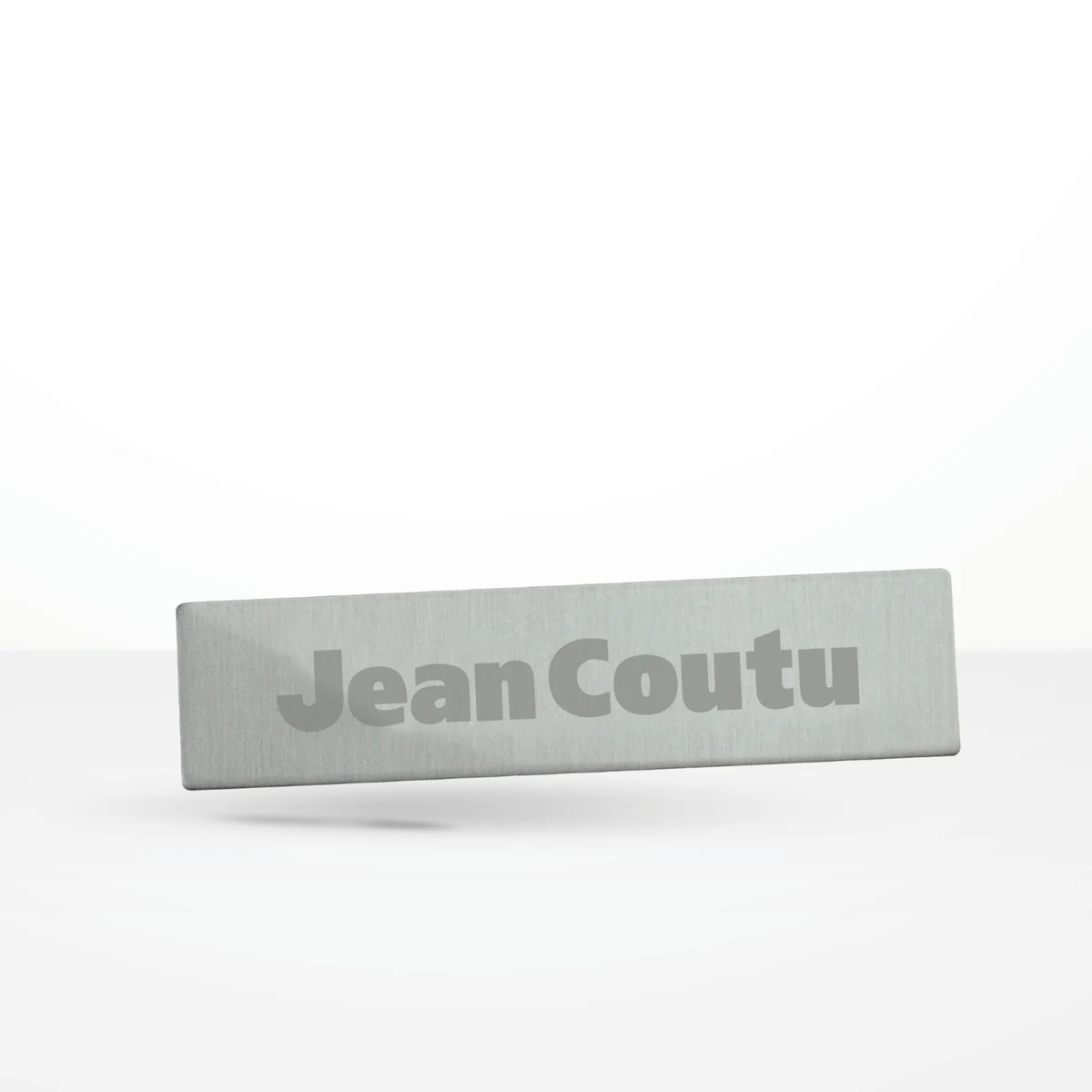Custom Shaped Laser Engraved Nametag 1