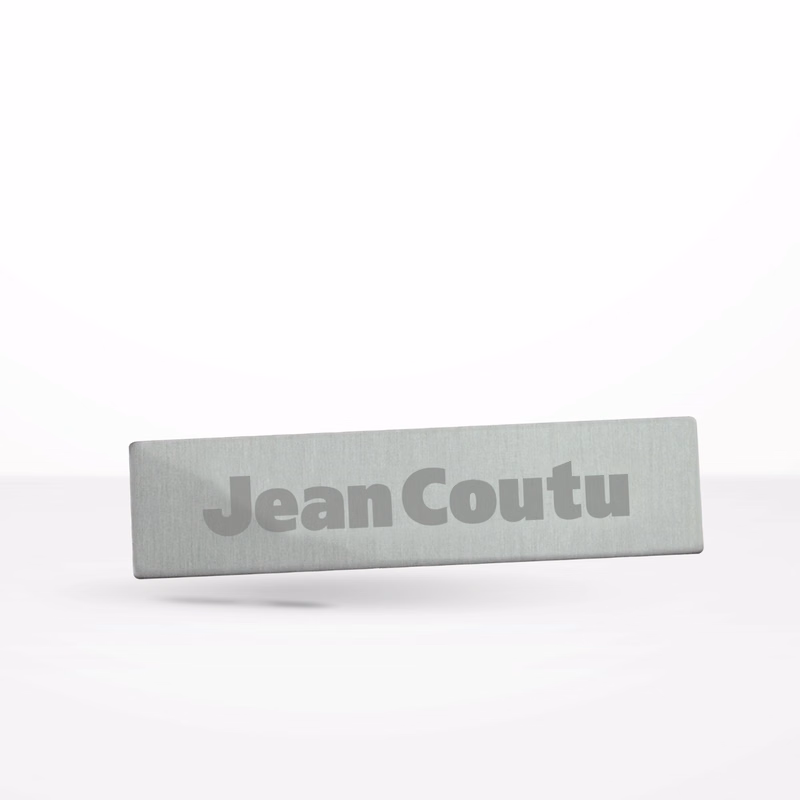 Custom Shaped Laser Engraved Nametag
