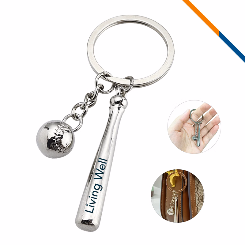 Baseball Set Keychain