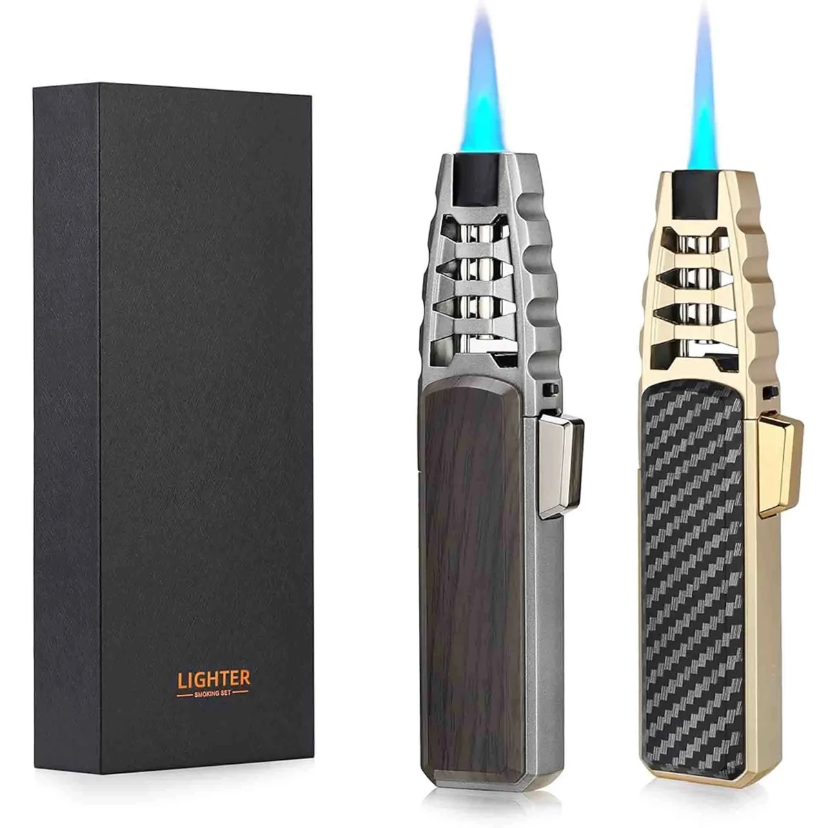 Cigar Torch Lighters Butane Refillable Windproof 1