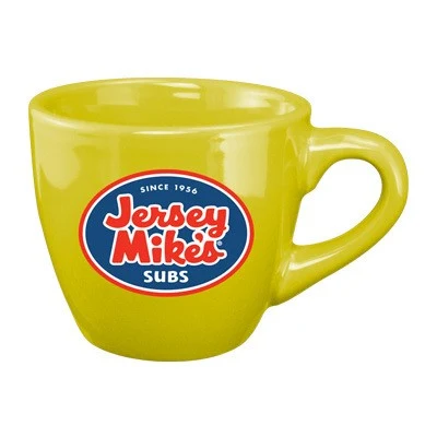 3.5 oz custom restaurant espresso cup - Bright Yellow 1
