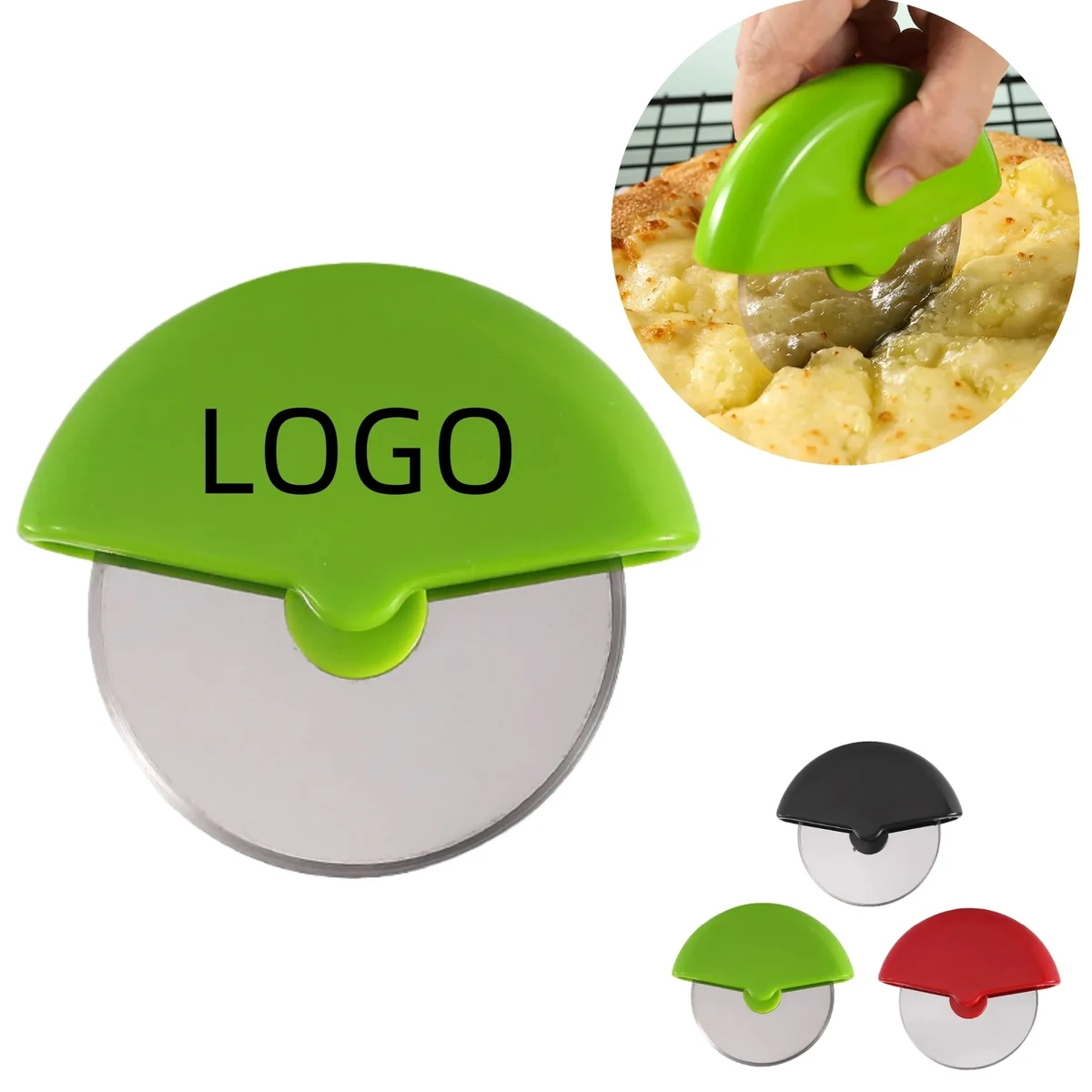 Pizza Cutter Wheel Slicer With Stainless Steel Blade 1