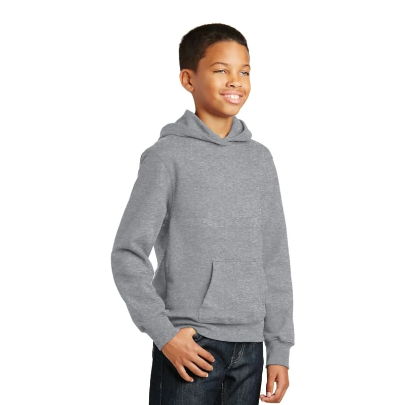 Port & Company Youth Fan Favorite Fleece Pullover Hooded Sweatshirt. 1