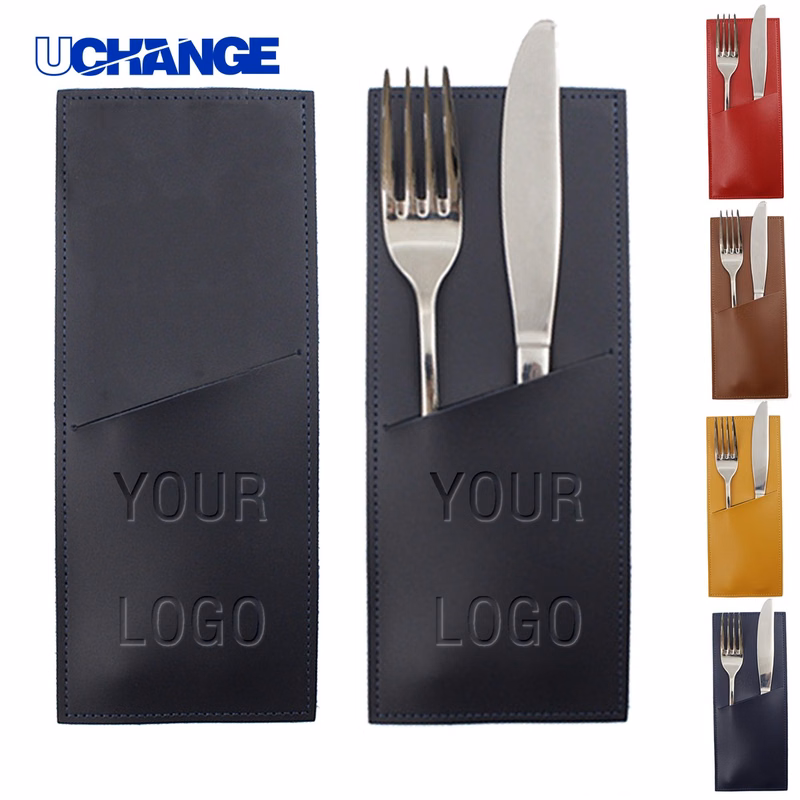 PU Leather Cutlery Pouch