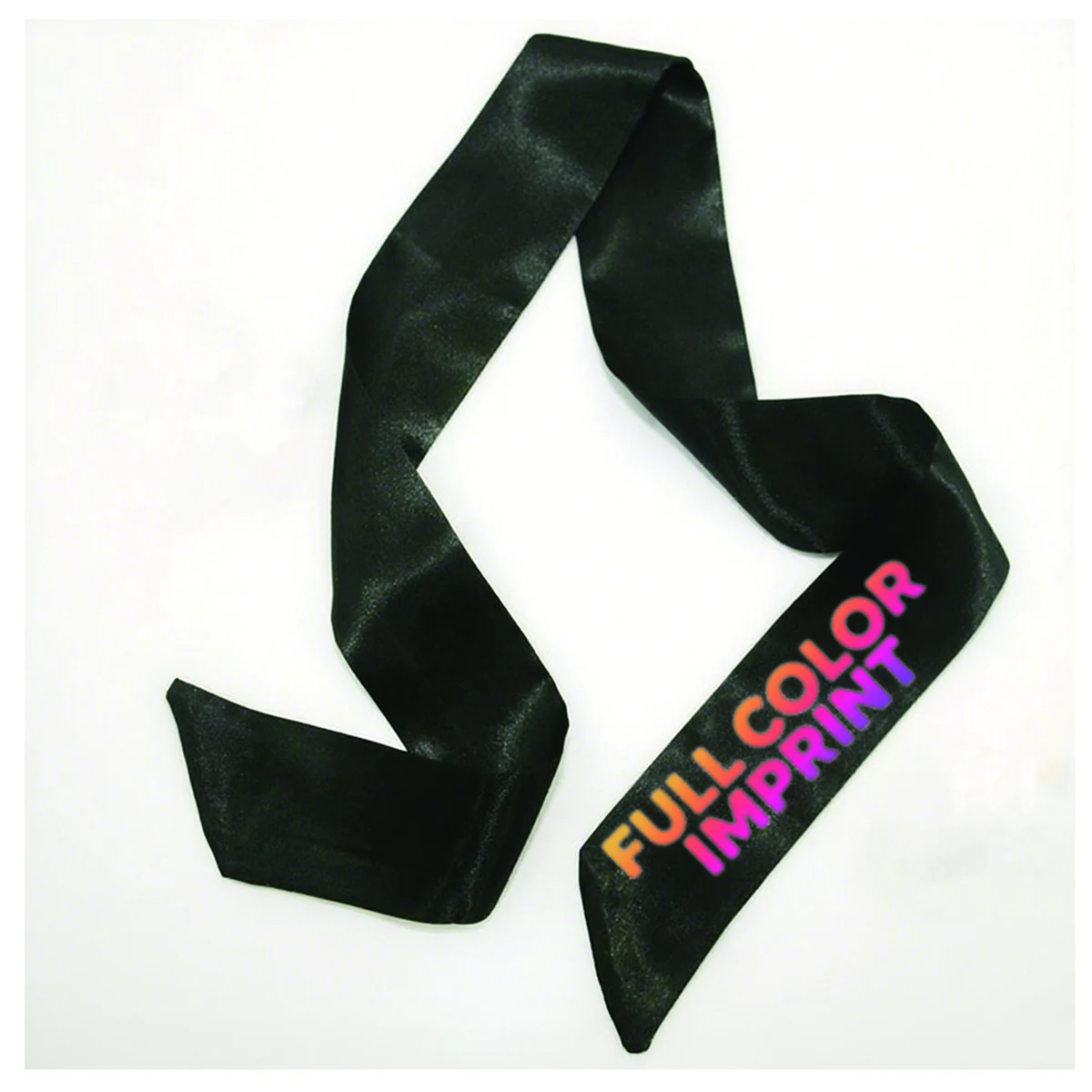 Full Color Long Silk Imitation Ribbon Scarf 1
