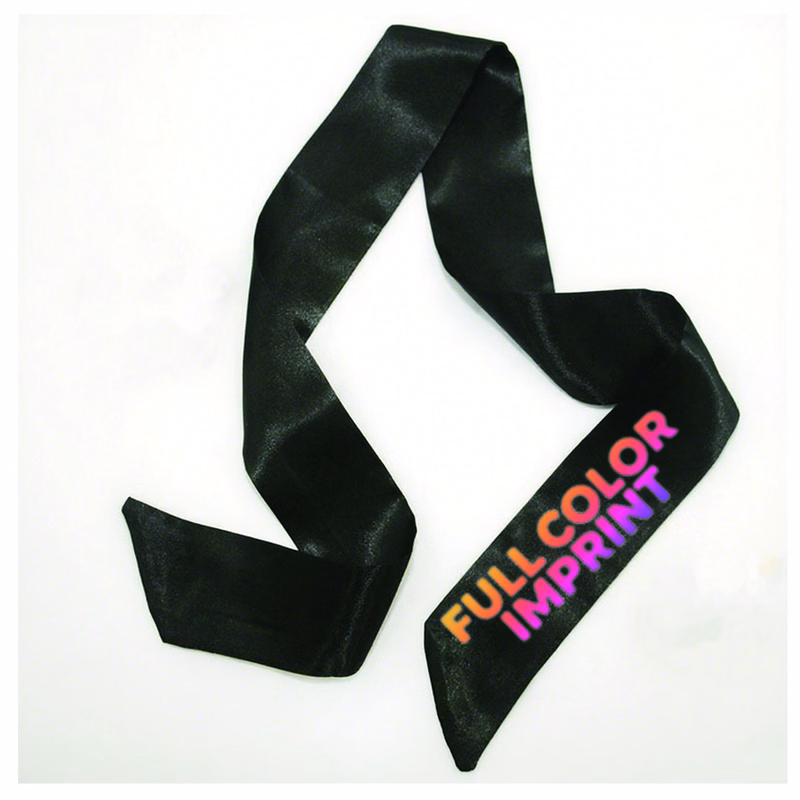 Full Color Long Silk Imitation Ribbon Scarf