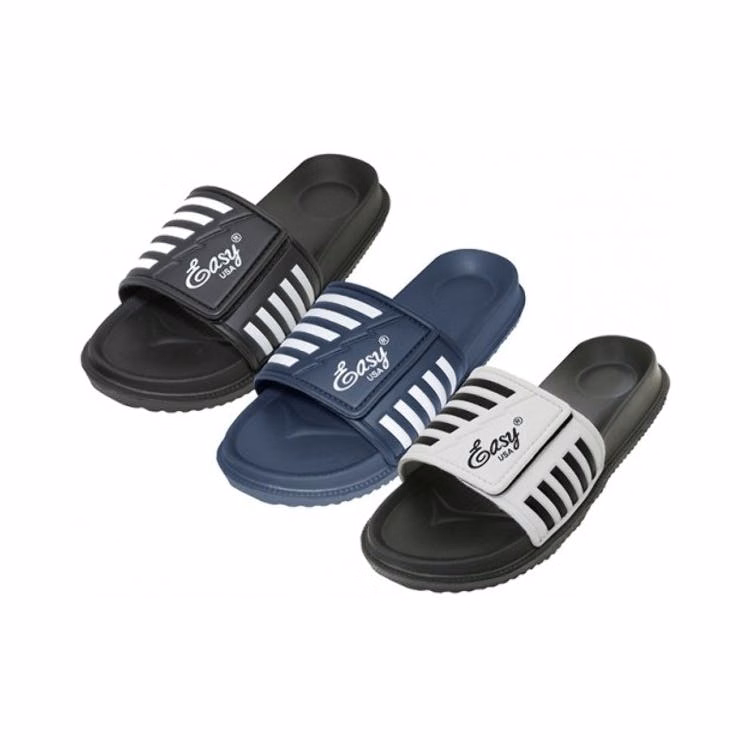Men's Slide Sandals - Sizes 7-13 Velcro 36 Pairs
