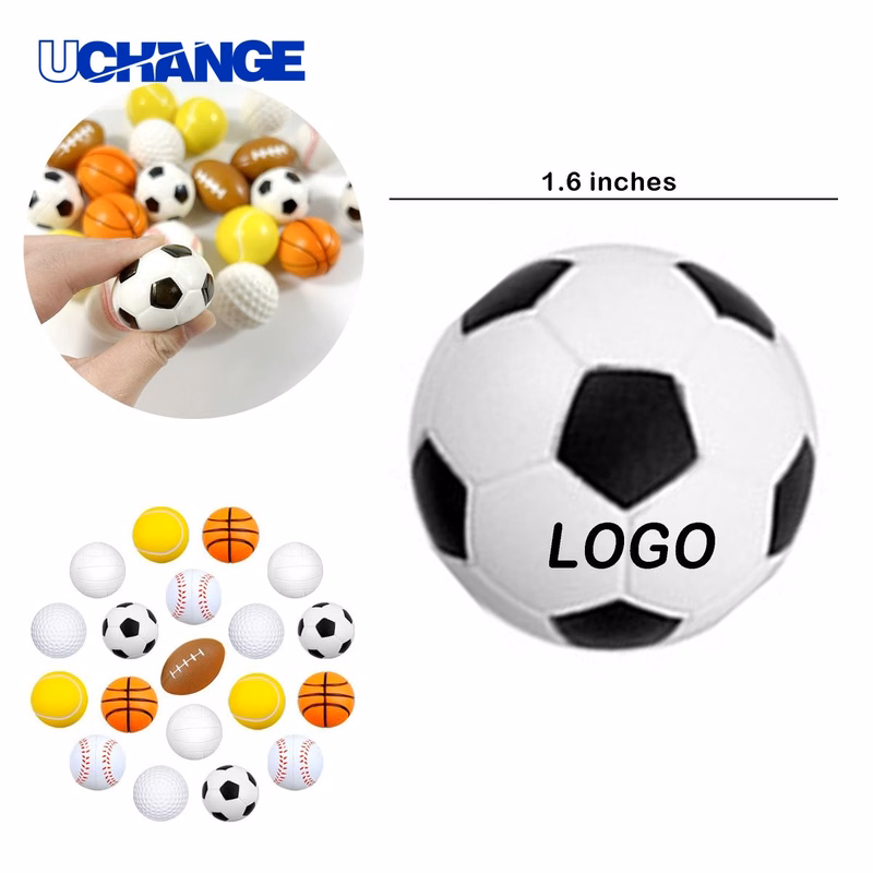 1.6" PU Foam Mini Sports Stress Ball