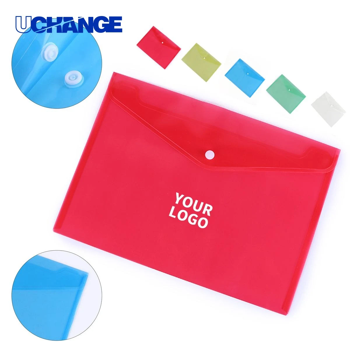 Plastic Document Folder Snap Closure 1