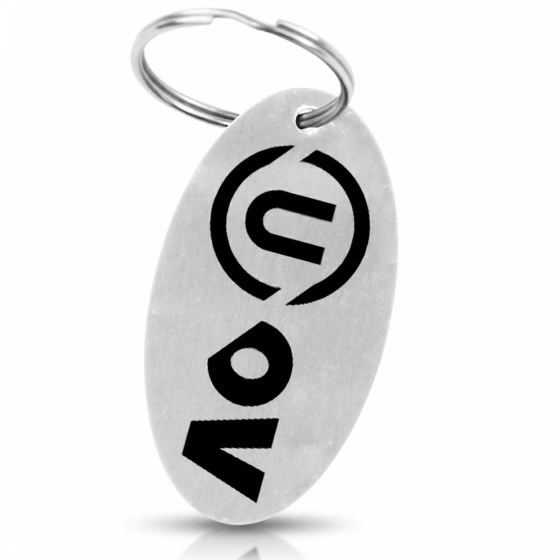 Handsome Oval Keychain
