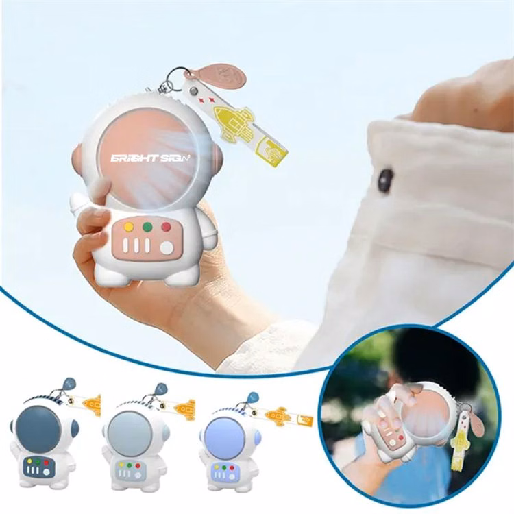 Astronaut Keychain Mini USB Bladeless Fan