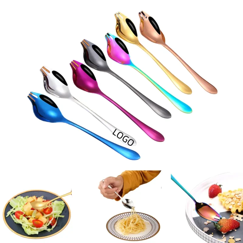Stainless Steel Spork Salad Spoon 1