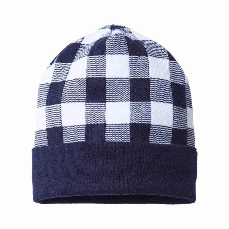 USA-Made Plaid Beanie - RKP12