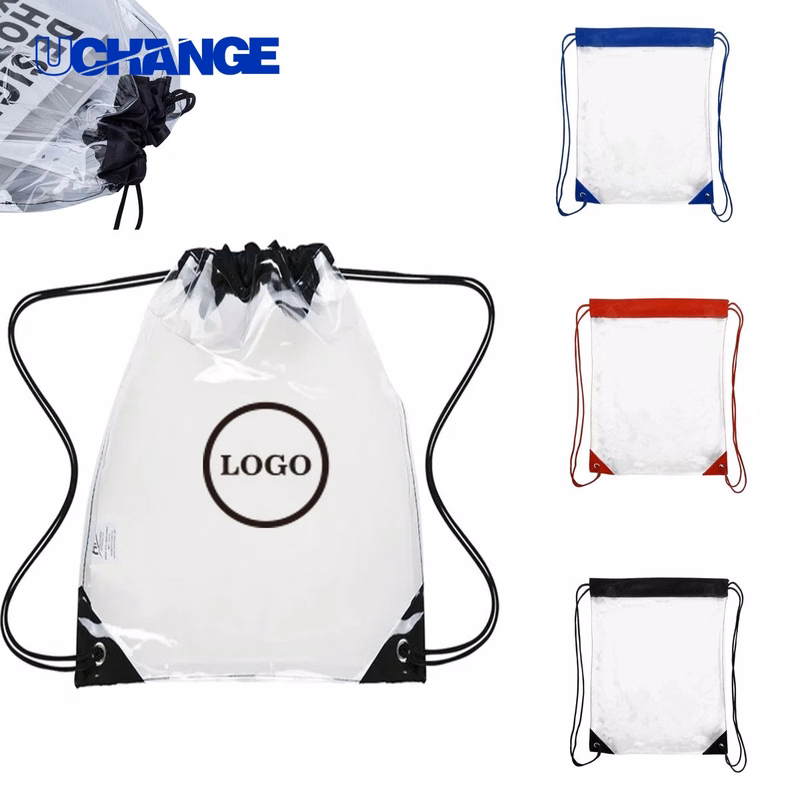 PVC Clear Drawstring Backpack Organizer