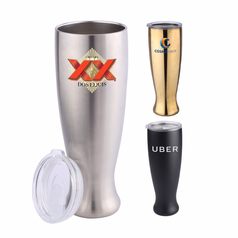 23 Oz. Arctic Pilsner Shaped Tumbler w/Copper Lining