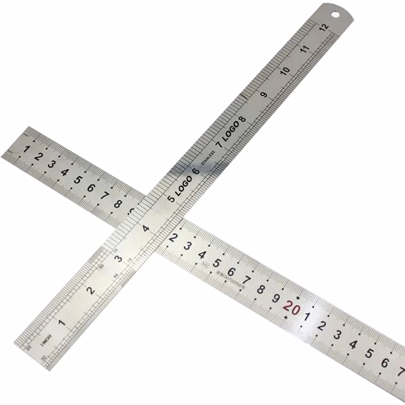 12" Stainless Steel Straight Scale Ruler