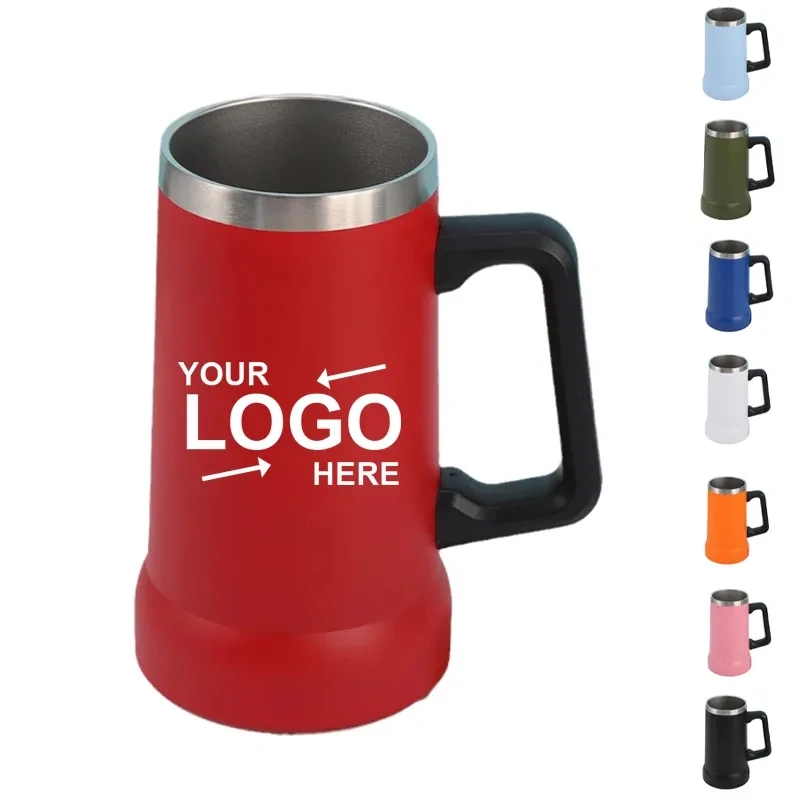 24Oz Beer Mug Tumbler With Handle 1