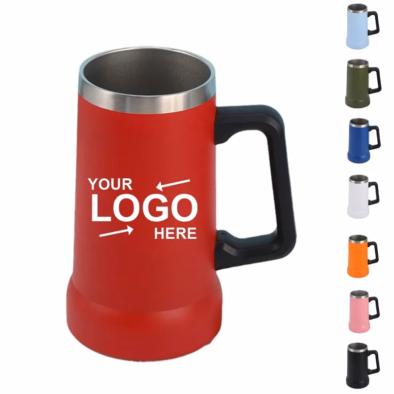 24Oz Beer Mug Tumbler With Handle