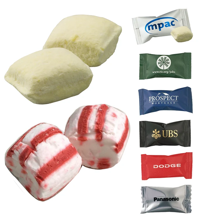 Packaged Butter Mints - White or White w/Red Stripes 1