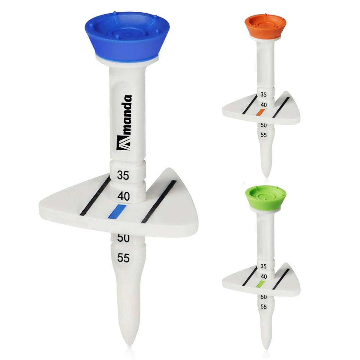 Golf Tees Adjustable Height TriangularDirectional Design 1