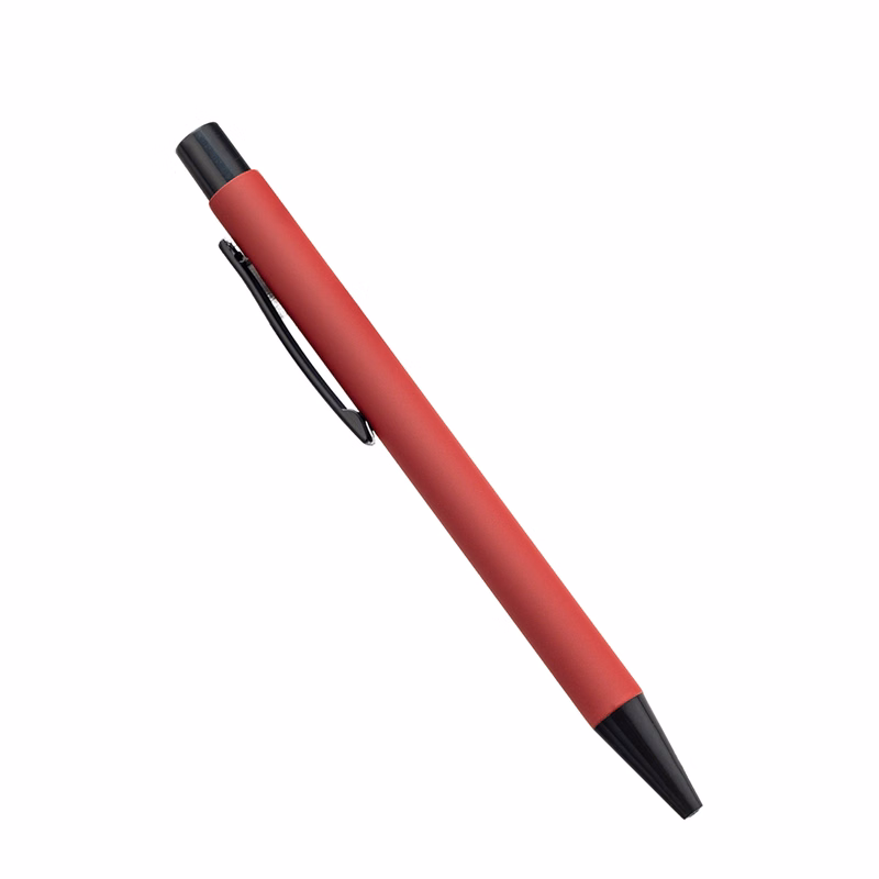 Metal Clip Ballpoint Pen With Colored Barrel