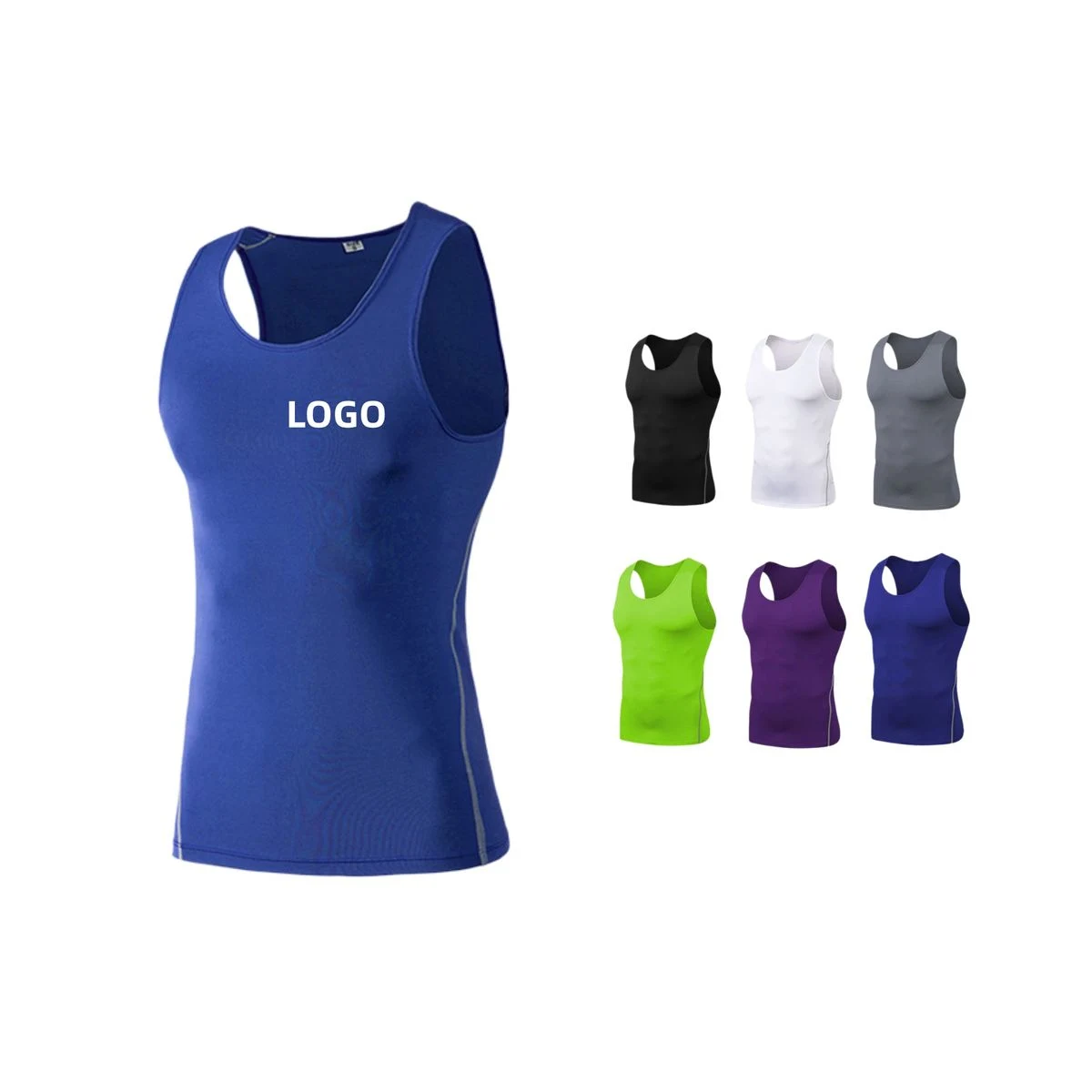 Breathable Polyester 4-Way Stretch Fitness Shirt 1