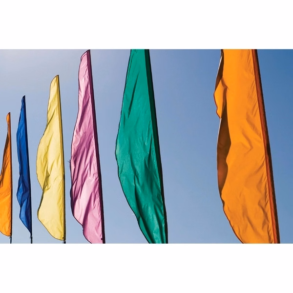 Stock Blank Attention Flag - Feather Style