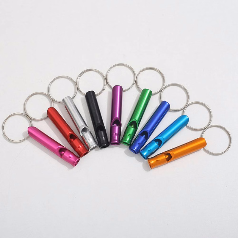 Aluminum Alloy Whistle Keychain