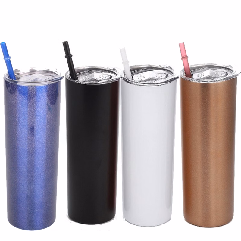 20Oz Skinny Tumbler With Straw