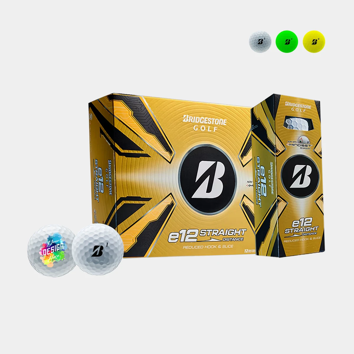 Bridgestone® e12 Straight Optimal Flight System Golf Balls 1