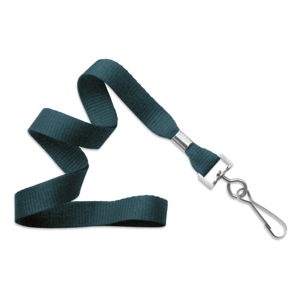 5/8" Blank Lanyard w/Swivel Hook (Teal Blue) 1