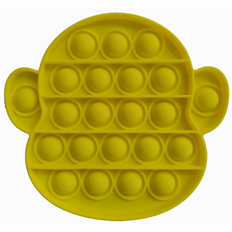 Silicone Push Pop Fidget Toy in Monkey Shape