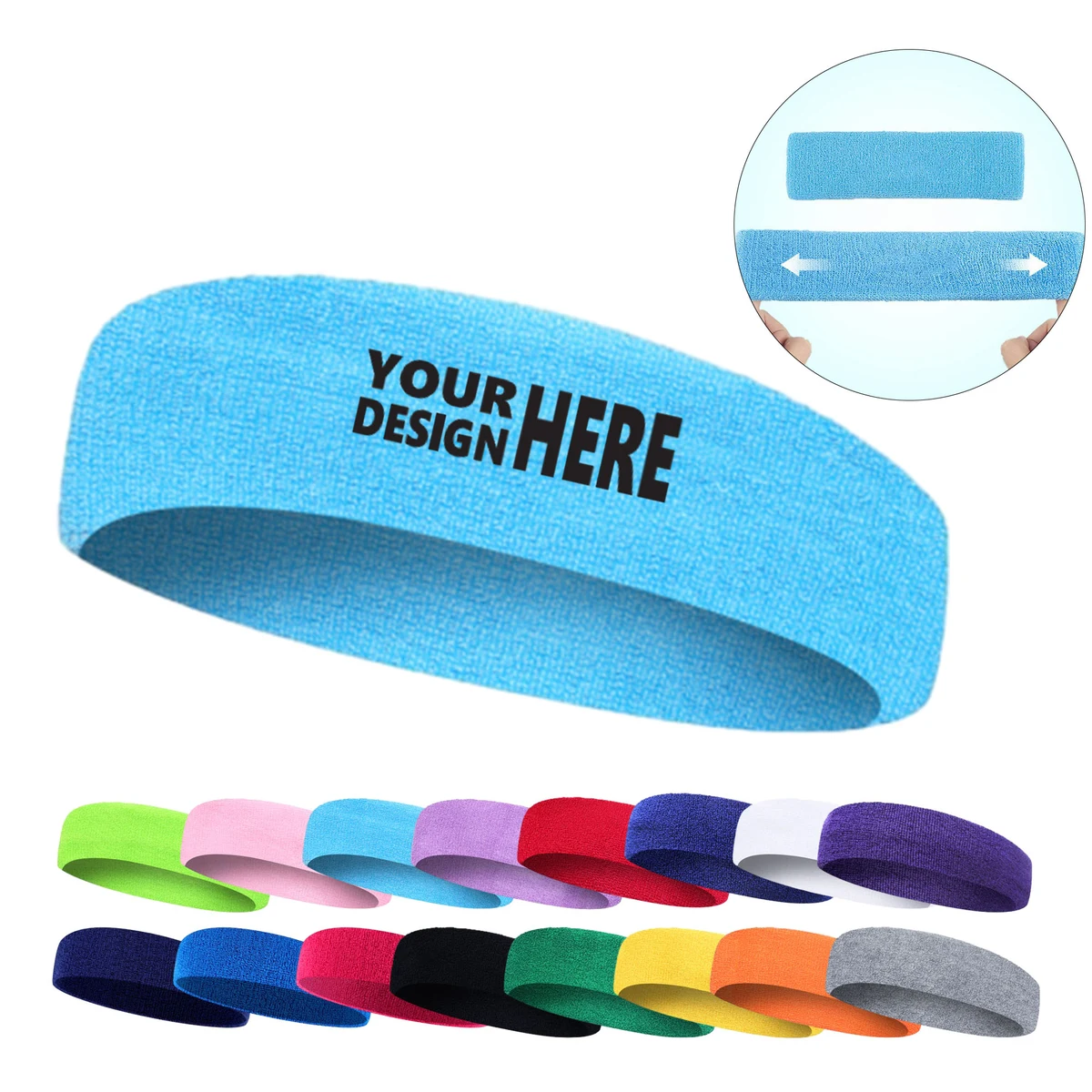 Customizable Towel Sports Headband 1