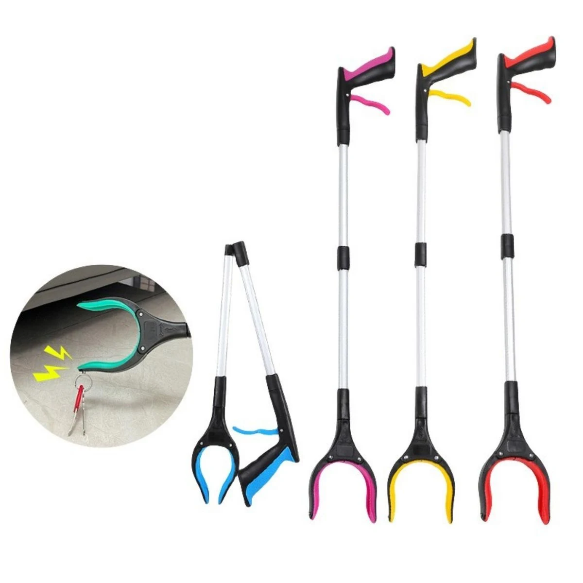 32-Inch Foldable Aluminum Alloy Trash Picker With Strong Magnet 1