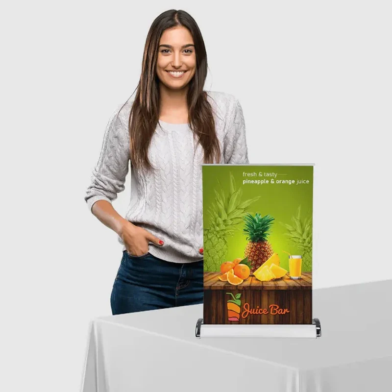 Custom Full Color Retractable Tabletop Banner 1