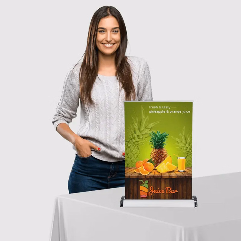 Custom Full Color Retractable Tabletop Banner