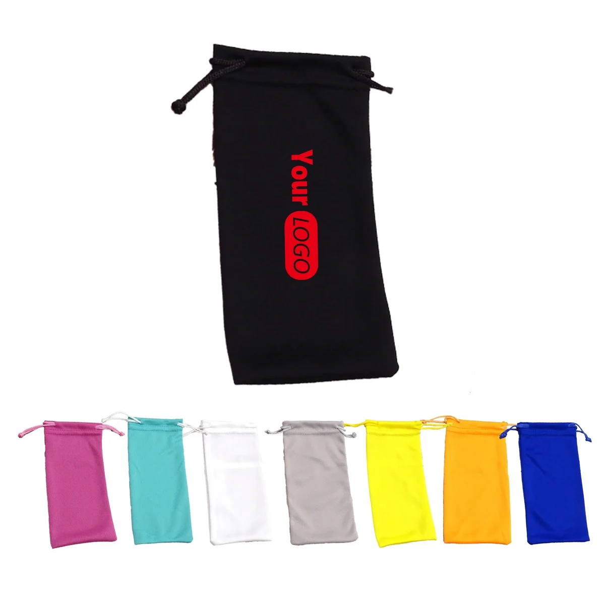 Ultra-Soft Microfiber Eyeglass Pouch with Drawstring Closure 1