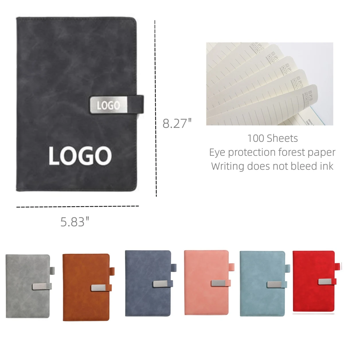 Hardcover Journal with Magnetic Buckle Closure 1