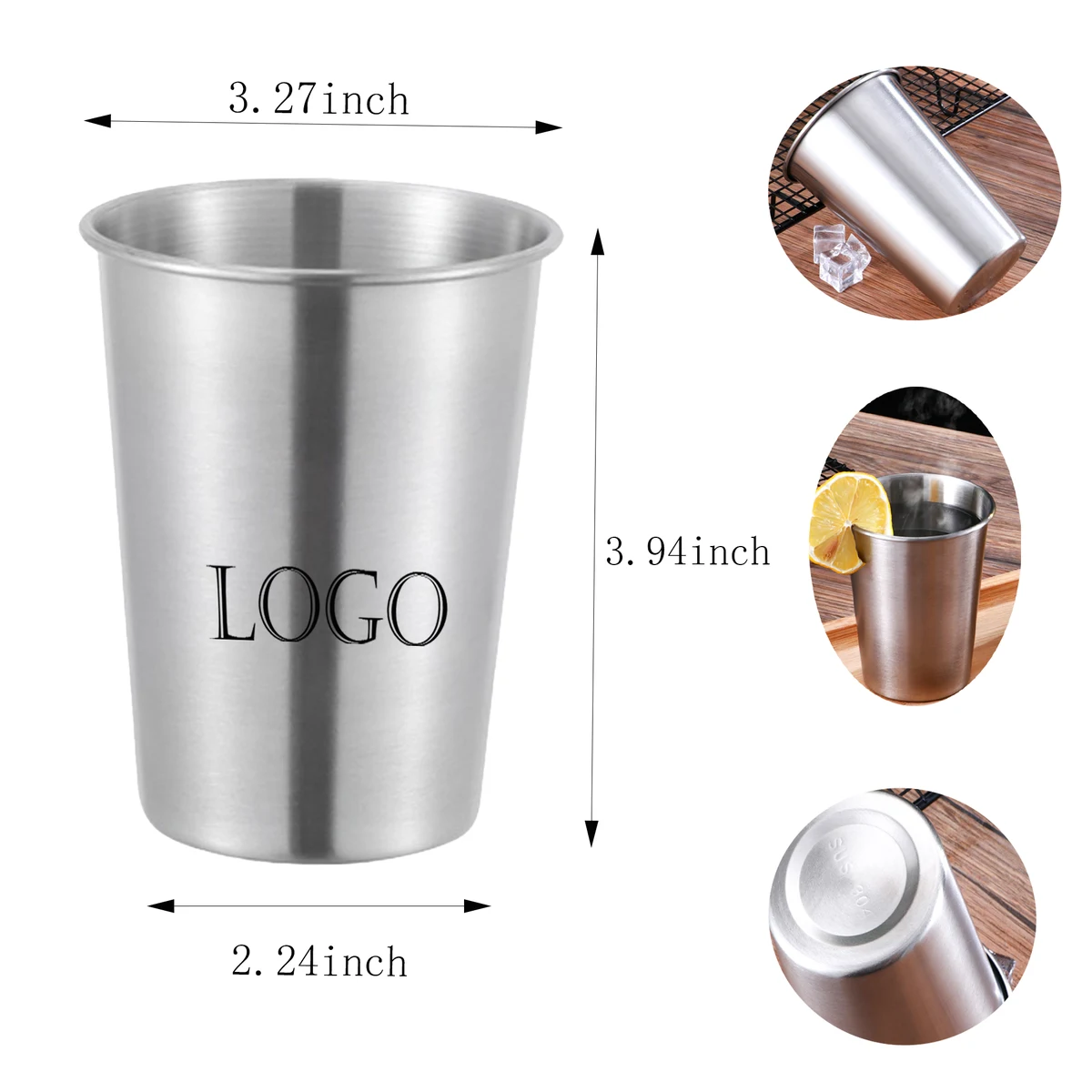 304 Rust-Proof Steel Outdoor Camping Cup 1