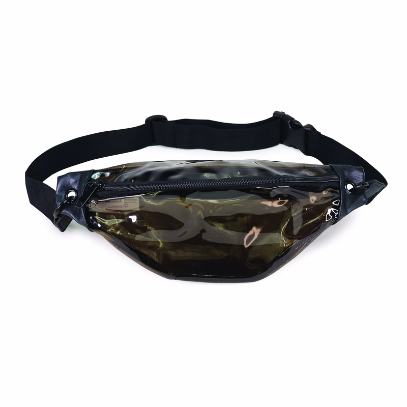 Transparent Black Fanny Pack