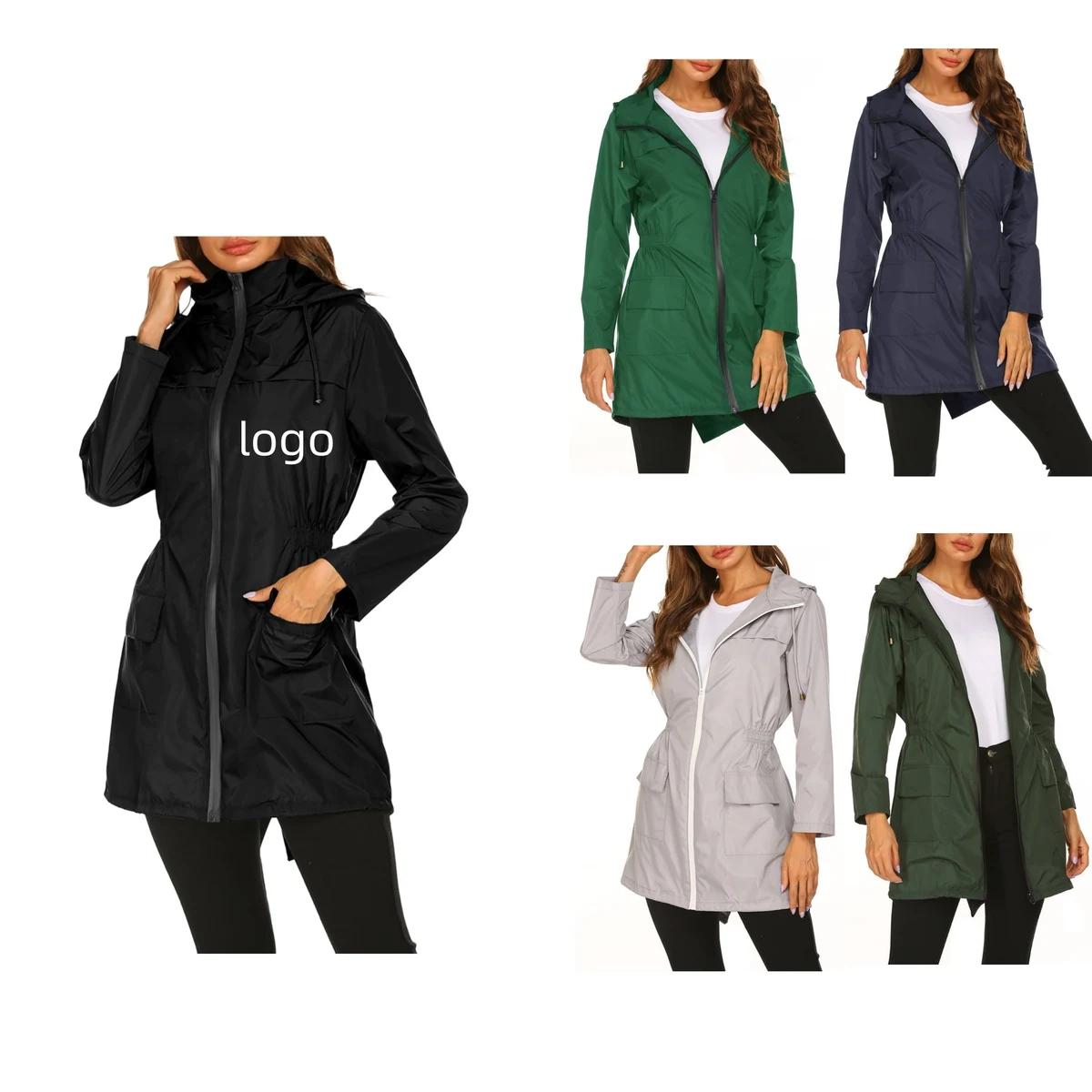 Women Waterproof Rain Jacket 1