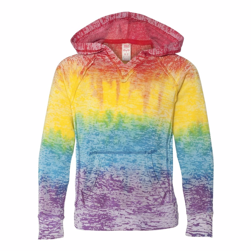 Girls' Courtney Burnout V-Notch Hooded Sweatshirt - W1162Y