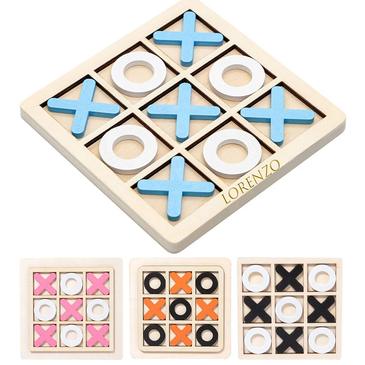 Nine-square wooden chessboard 1