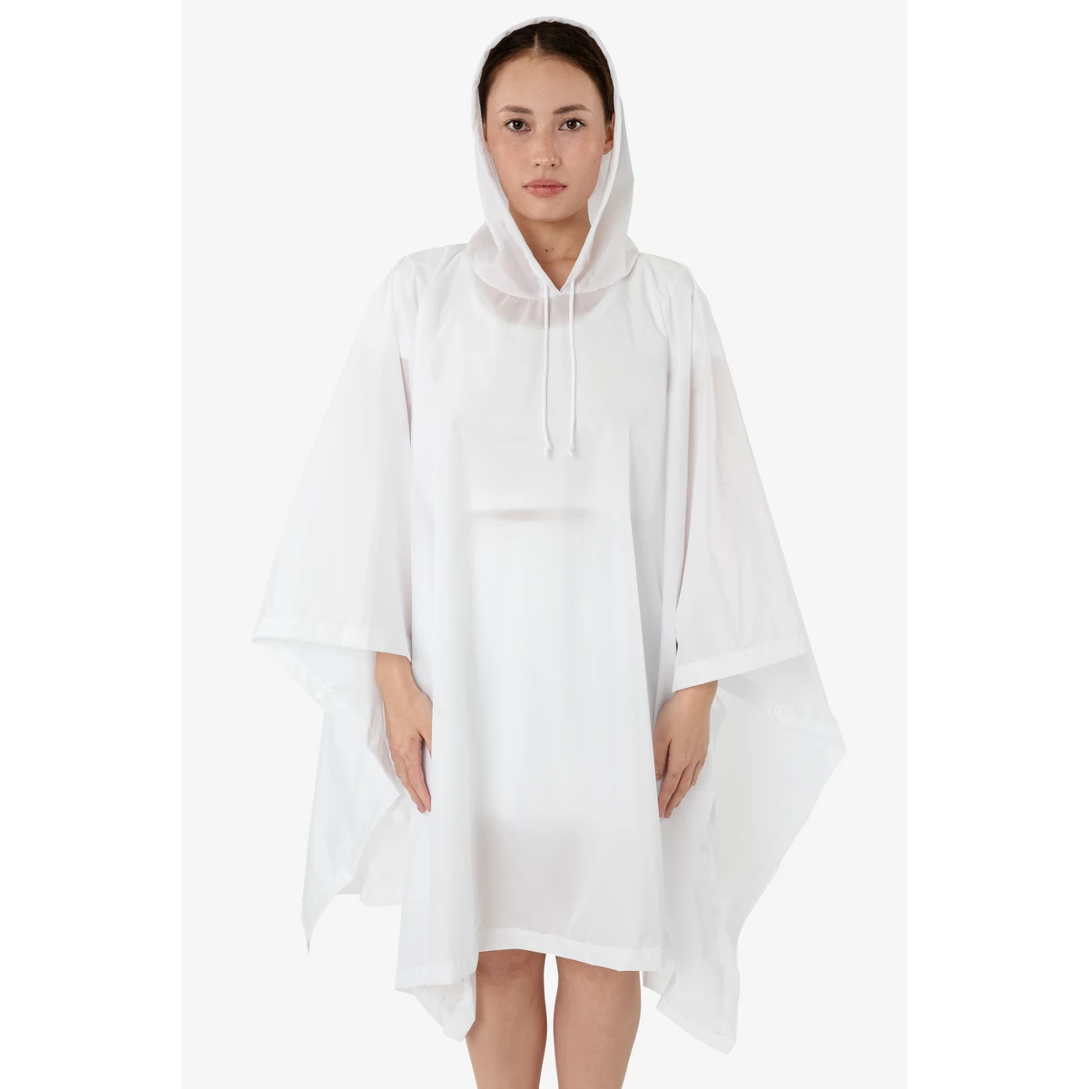 UNISEX HOODED NYLON RAIN PONCHO 1