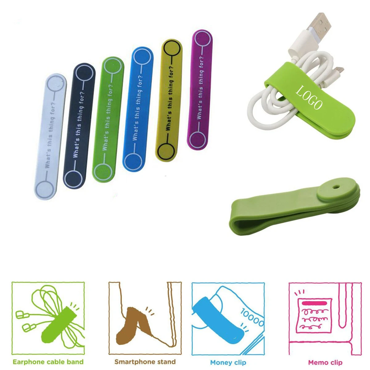 Multi-Function Magnetic Silicone Clip 1