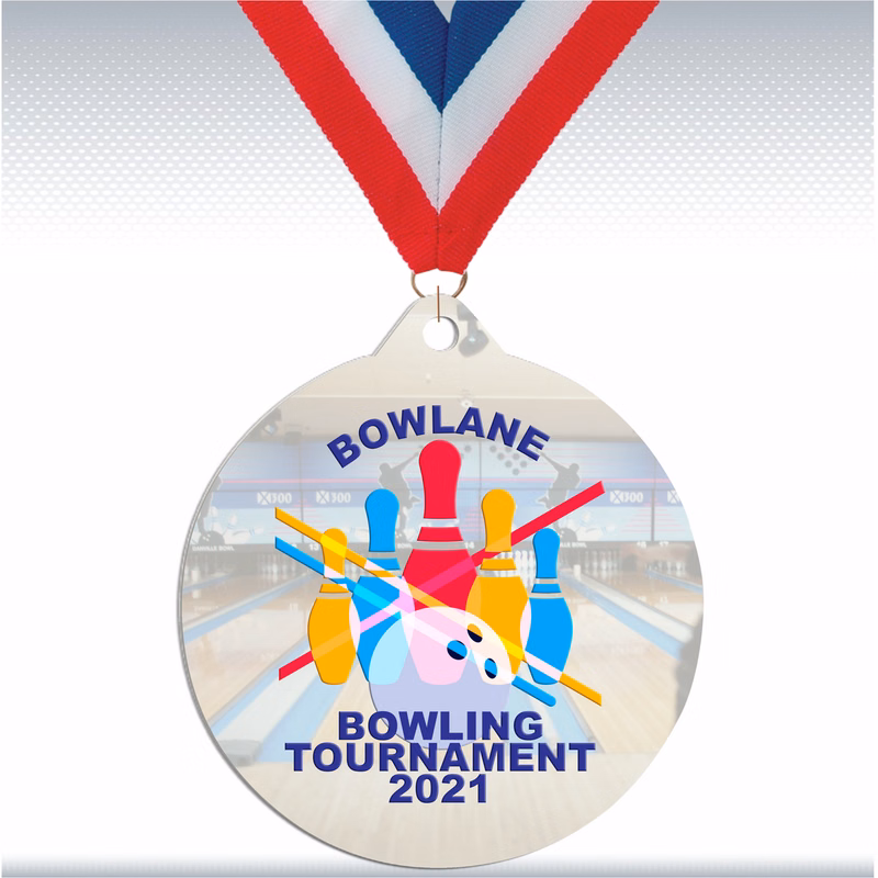 2" Full Color Sublimation Medal (White base medal)