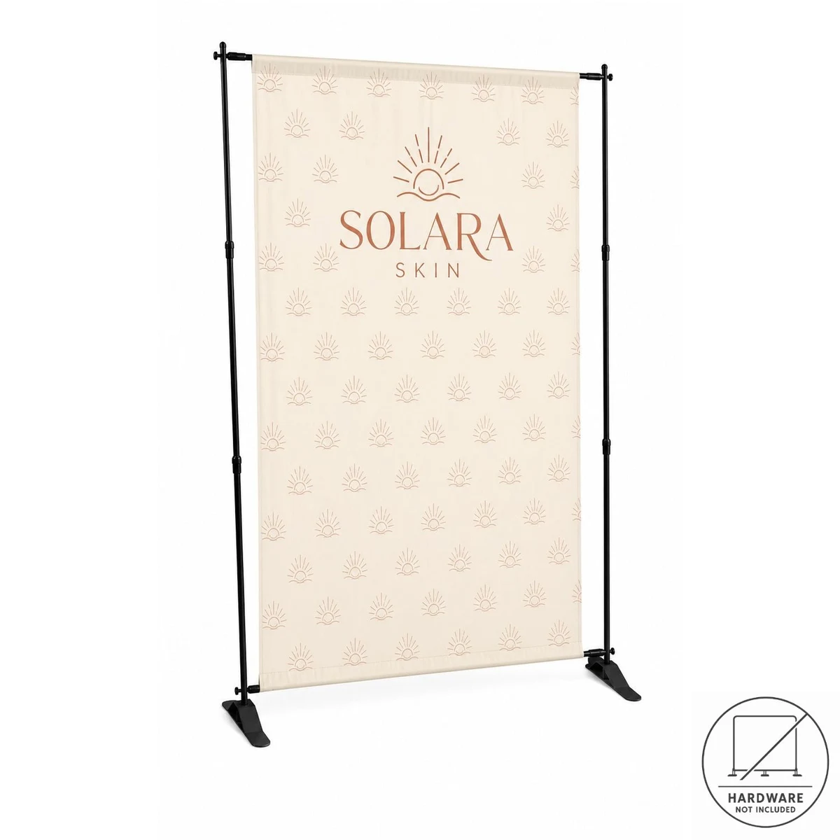 24 Hr Express Ship - Replacement Graphics Single sided 5'w x 8'h with pole pocket top and bottom 1