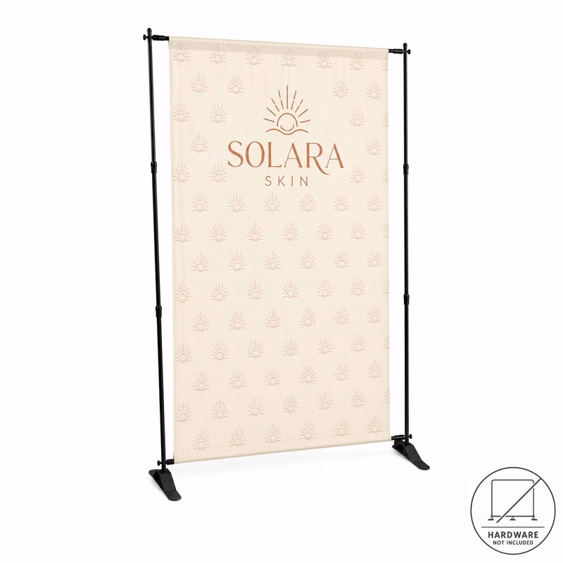 24 Hr Express Ship - Replacement Graphics Single sided 5'w x 8'h with pole pocket top and bottom